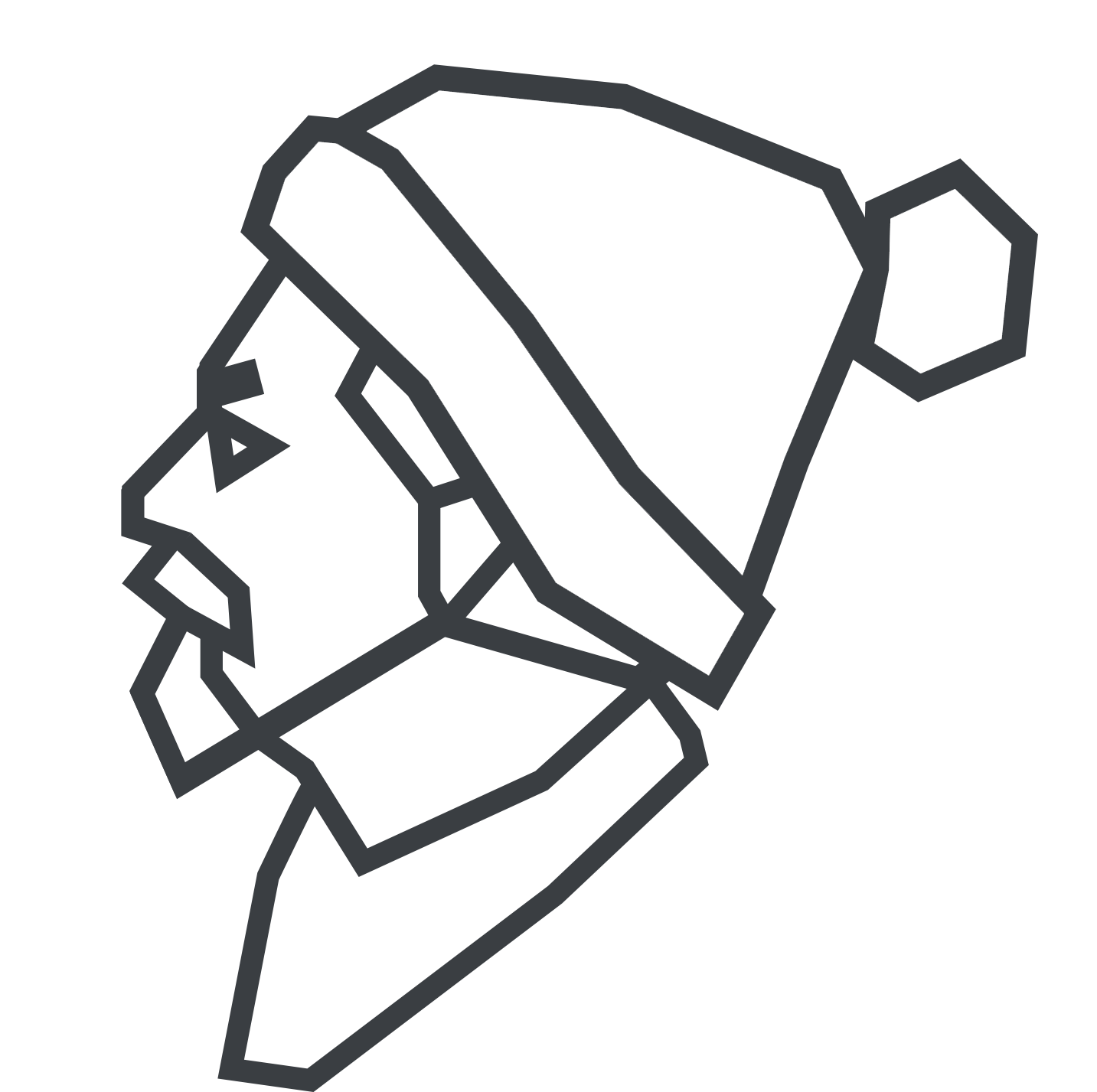 veľké logo tyršák v tvare hlavy